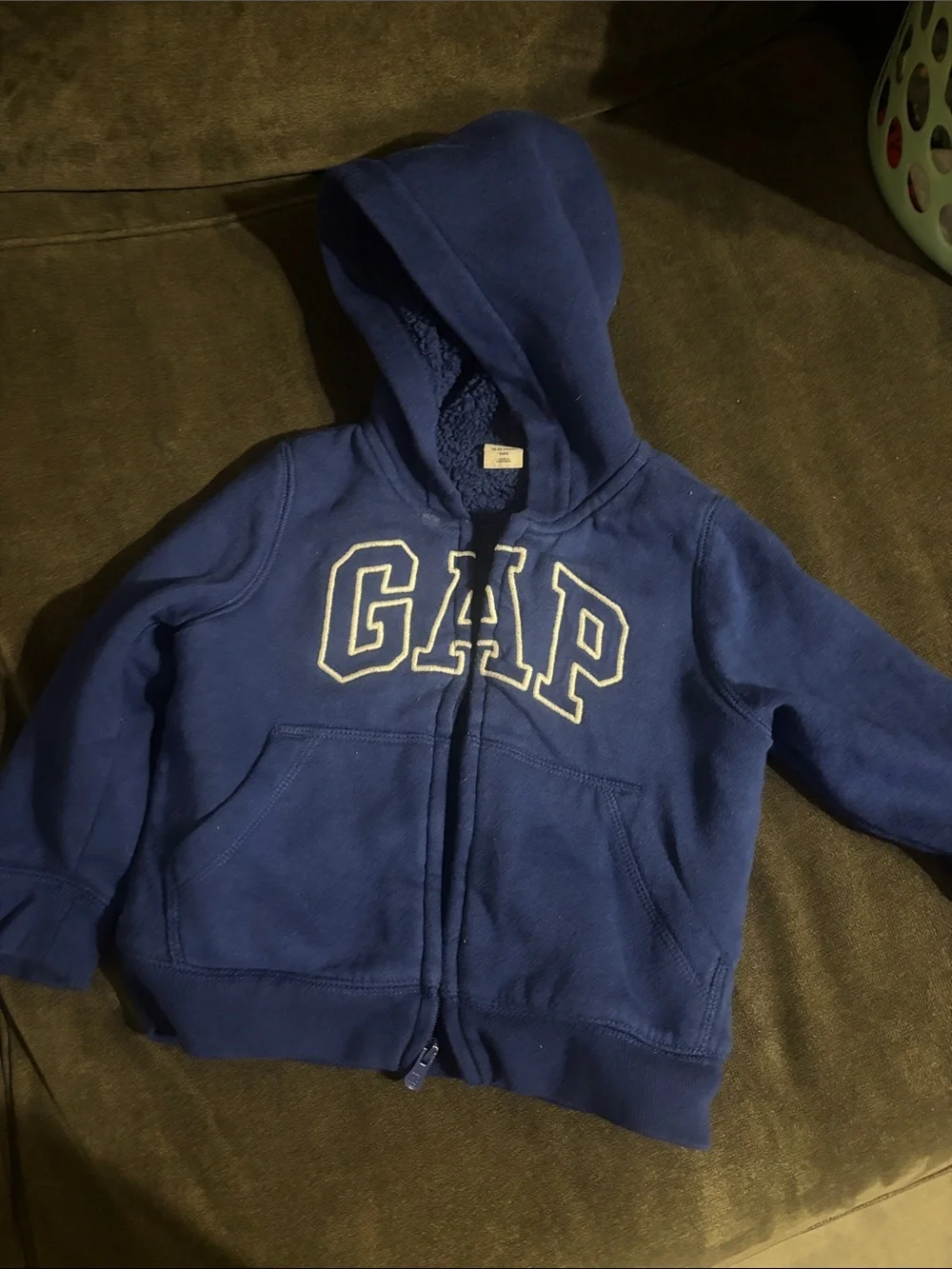 GAP Kids Royal Blue Hooded Zip Sweatshirt